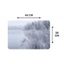 Riet - Bevroren - Winter - Natuur Placemat vinyl groot -specs