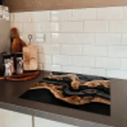 Rivieren van Hout en Hars Inductie beschermer vinyl 3mm middel -sfeer3