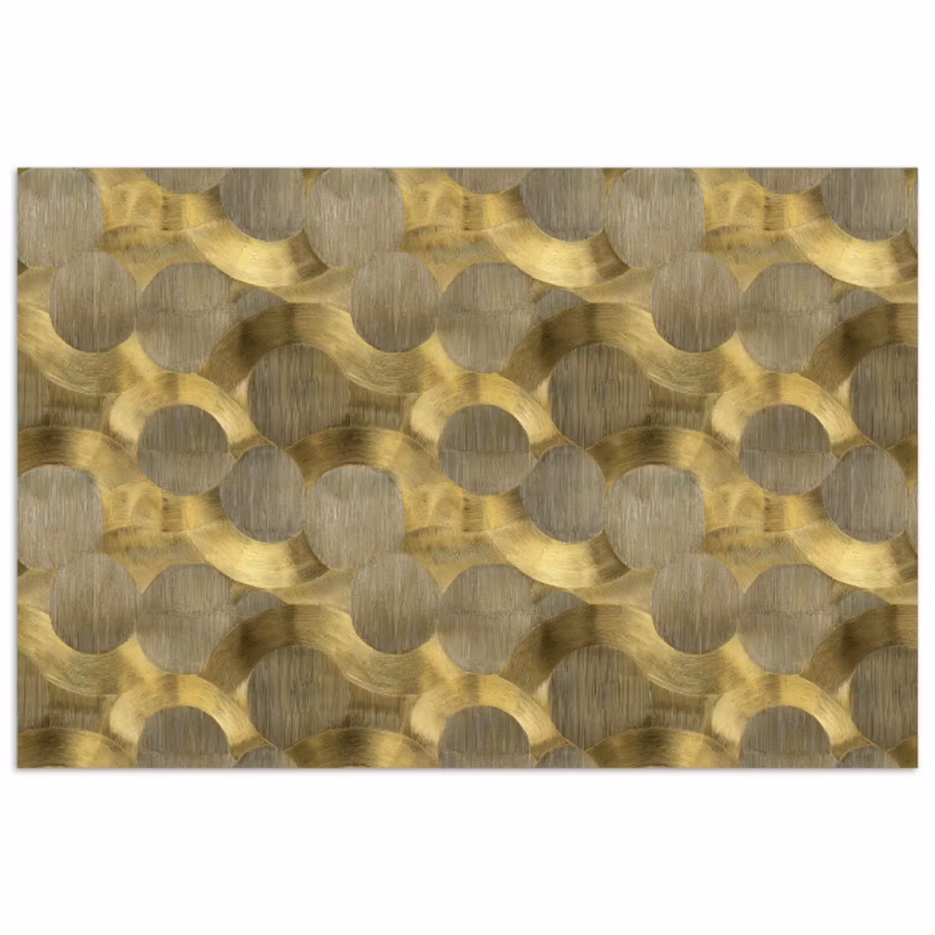 Modern - Geometrisch - Goud poster papier klein 62 -3d