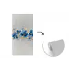 Bloemen - Blauw - Abstract fotobehang vinyl groot -3d