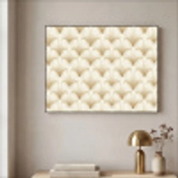 Waaier - Motief -  Goud Textielframe zwart klein 947 -sfeer2