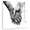 Handen - Zwart wit - Modern - Kunst plexiglas 5mm klein -zzzproduct_nieuw