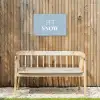 Sneeuw - Winter - Blauw - Let it snow Tuinposter op houten frame 2 cm dik klein -sfeer4
