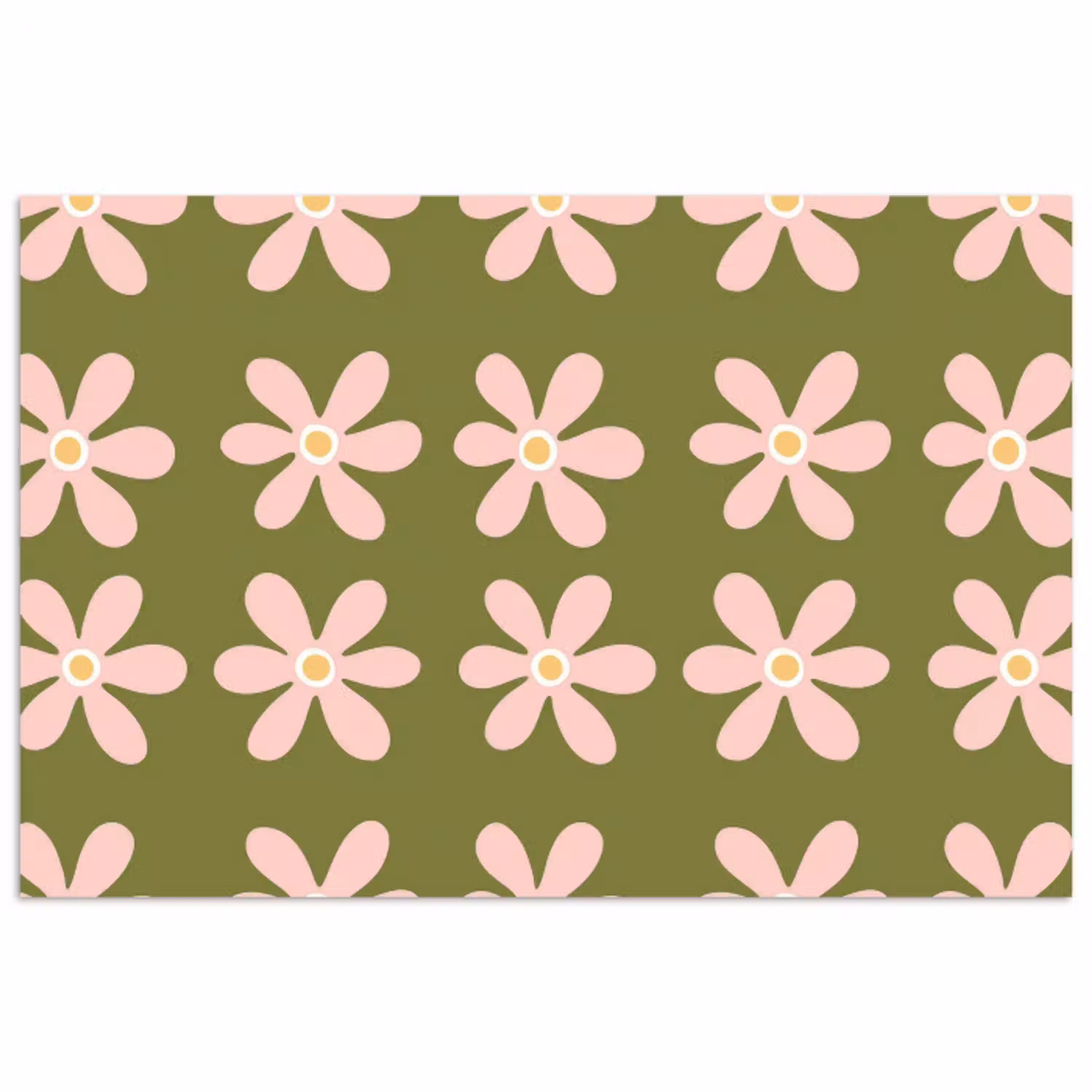 Bloem - Modern - Groen poster papier klein 62 -3d