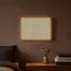 Beige - Marmer - Witte aders Light Box met batterij (Wandlamp) middel 907 -sfeer4