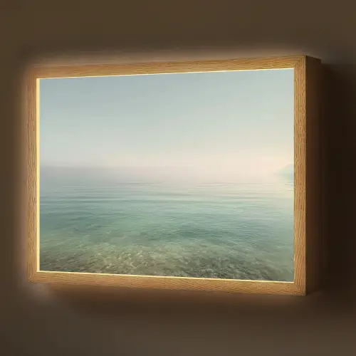 Zee - Horizon - Blauw - Mist Light Box met batterij (Wandlamp) middel -z3d_website