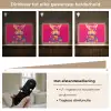 Konijn - Bloemen - Kleurrijk - Kimono Light Box met batterij (Wandlamp) middel -USP_dimbaarNL