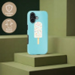 Ijsje - Stokje - Sprinkles - Lichtblauw Toughcase MagSafe Apple iPhone 17 klein -USP_PrintM_DE