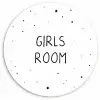 Quotes - Girls room - Meisjes - Kind - Spreuken Wandcirkel kunststof plaat 5mm dik klein -3d