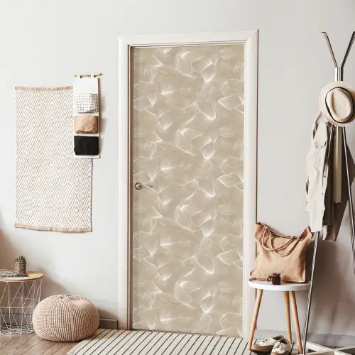 Organisch - Textuur - Beige deurposter klein 289 -sfeer6