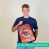 Voetbal - Jongen - Rood - Lichtcirkel Rugzak - Zwart middel -sfeer7_NL