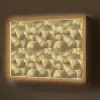 Modern - Cirkel - Goud Light Box met batterij (Wandlamp) middel 907 -z3d_website