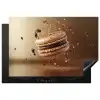 Chocolade - Macarons - Eten - Snoep Inductie beschermer vinyl 3mm klein -3d