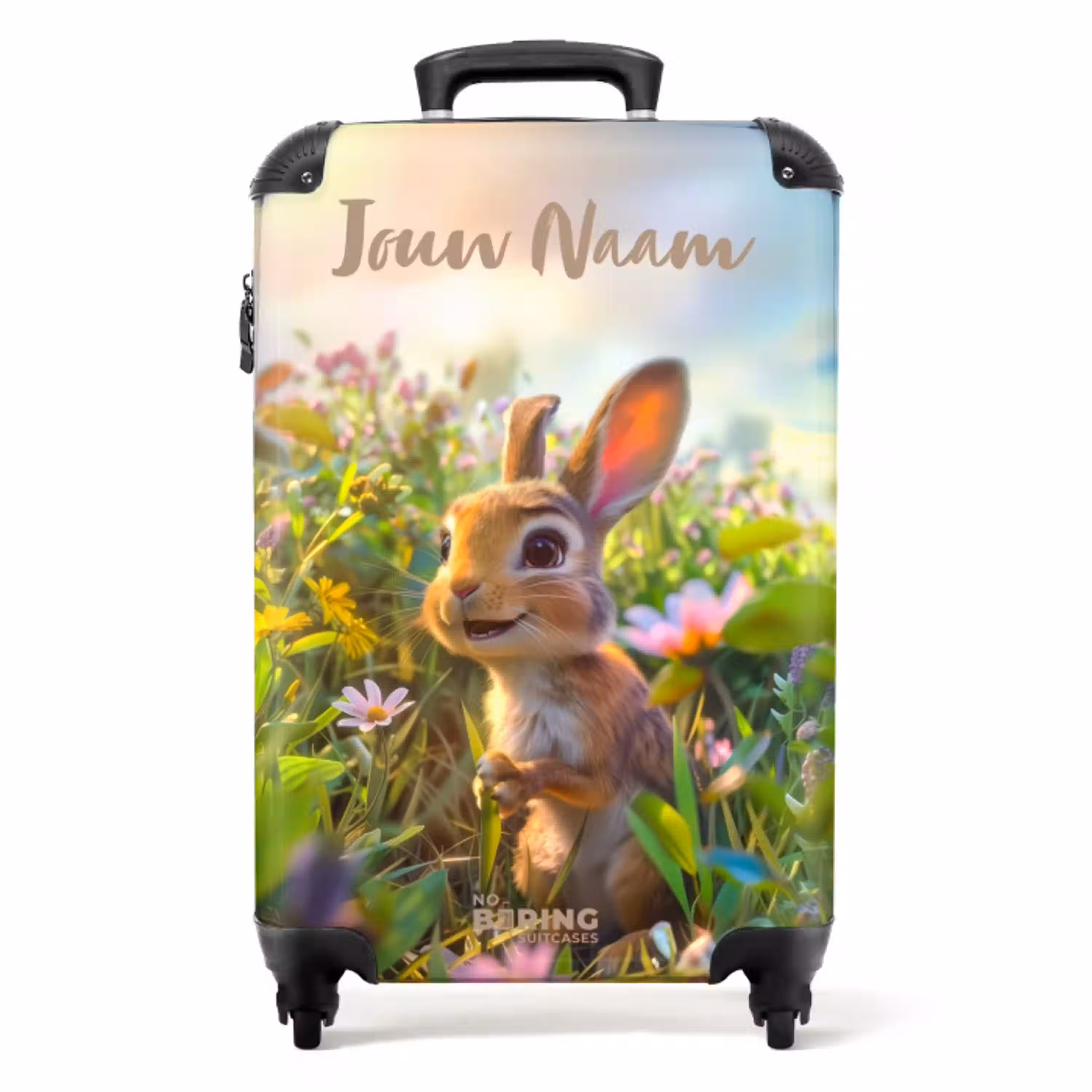 Kareltje konijn NBS - Handbagage koffer - Kinderen Unisex middel -productfoto_recht
