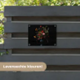 Bloemen - Bessen - Klassiek tuinposter los doek klein -sfeer3