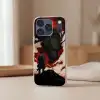 Krijger - Draak - Zwart - Rood - Rook Telefoonhoesje iPhone 17 Pro klein -sfeer2