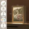 Zwaan - Bloemen - Natuur Light Box met kabel (Tafellamp) klein -USP_NL