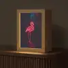 Flamingo - Roze - Neon - Licht Light Box met kabel (Tafellamp) klein -z3d_website