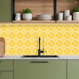 Mozaïek - Vintage - Geel - Patronen keuken achterwand 2 middel 871 -sfeer3