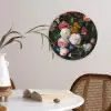 Stilleven met bloemen in een glazen vaas - Schilderij van Jan Davidsz. de Heem Wandcirkel kunststof plaat 5mm dik klein -sfeer4