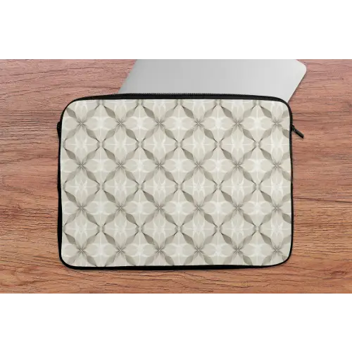 Grafisch - Patroon - Grijs laptophoes neopreen klein 279 -tafel
