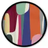 Vormen - Ritmisch - Kleuren - Abstract Fotolijst rond zonder passe partout klein -3d