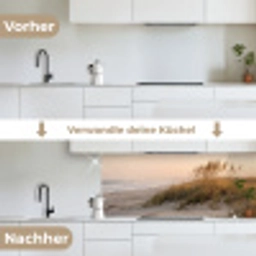 Duinlandschap - Zonsondergang - Strand keuken achterwand 2 middel -voor-na_DE