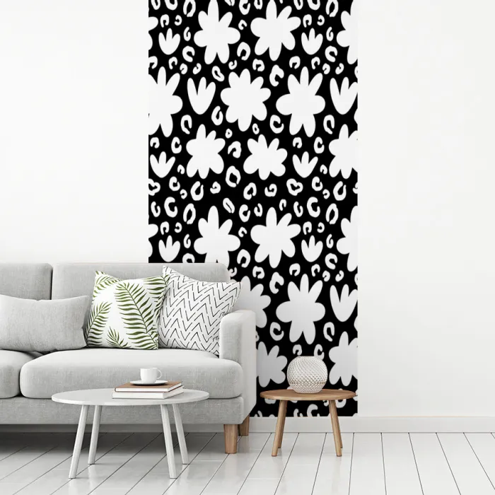 Gestileerd - Bloemen - Abstract fotobehang vinyl groot 64 -woonkamer