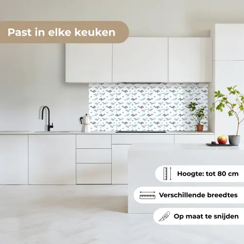 Oceaan - Walvis - Orka - Blauw keuken achterwand 2 middel 871 -sfeer4_NL