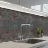 Blauw - Grijs - Roest - Patroon keuken achterwand 2 middel 871 -3d_schuin