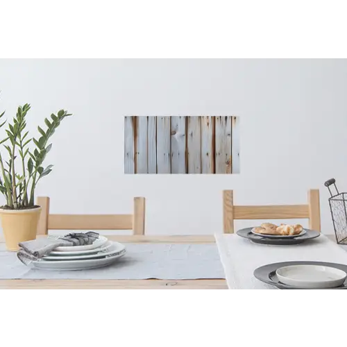 Hout - Planken - Verweerd Muursticker klein -eettafel