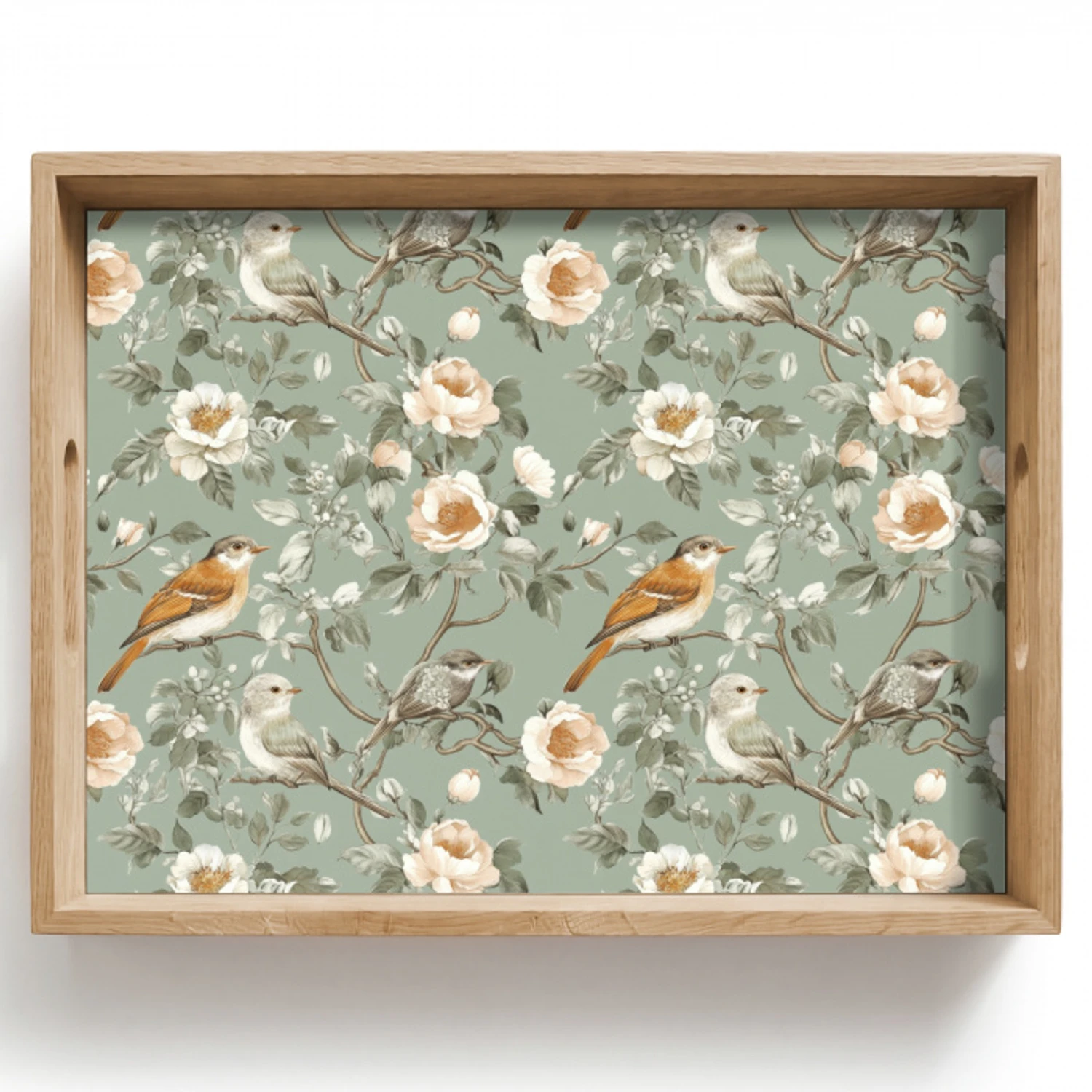 Roze - Vogels - Kleurrijk Dienblad Rechthoek middel 911 -z3d_shopping