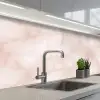 Roze - Marmer - Crème keuken achterwand 2 middel 871 -3d_schuin