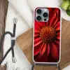 Close up - Bloem- Rood Hoesje iPhone 16 Pro Max met koord klein -sfeer4