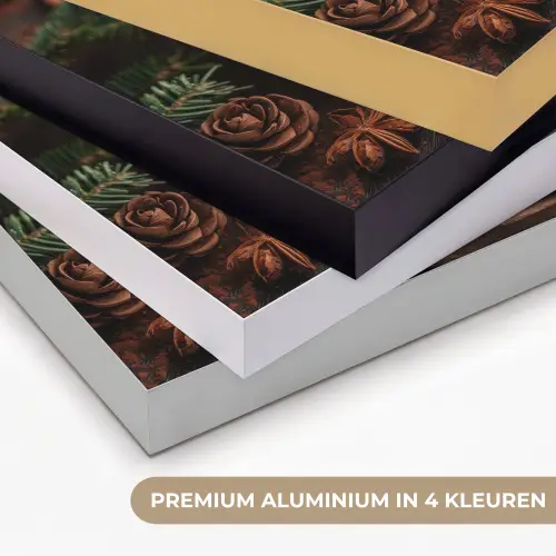 Chocolademelk - Mok - Winter - Kerst - Gezelligheid Textielframe zwart klein -USP_kleurenNL
