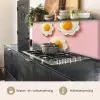 Eieren - Bloem - Roze keuken achterwand 2 middel -usp_NL