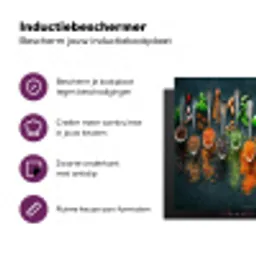 Kruiden - Lepels - Kleurrijk Inductie beschermer vinyl 3mm middel -zzzzzzz-cc-usp