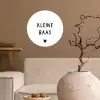 Spreuken - Kleine baas - Quotes Wandcirkel behangsticker klein -sfeer1