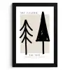 Bomen - Kerst - Zwart - Feest KitchenYeah - Keuken - Fotolijst klein -3d