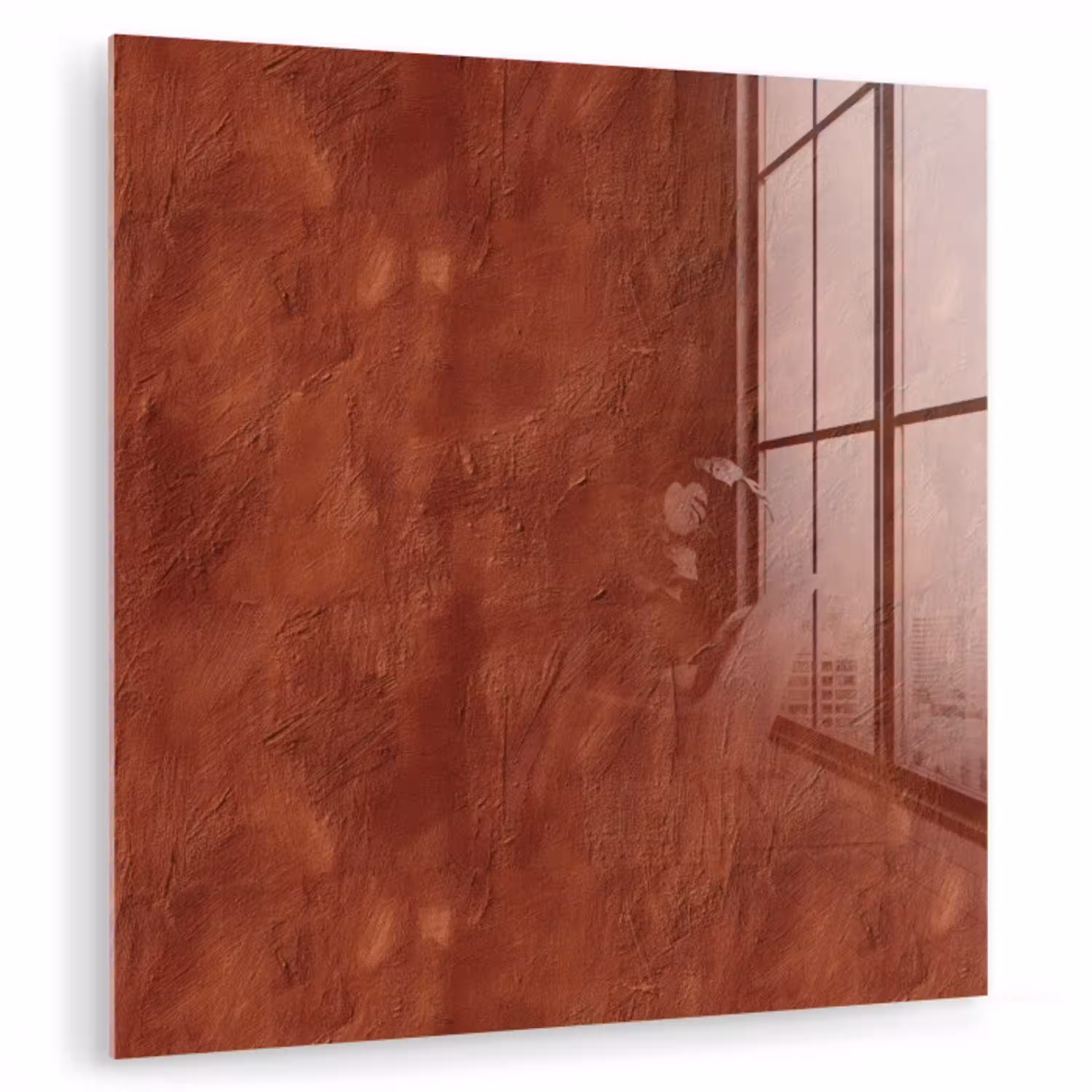 Stucwerk - Textuur  - Terracotta plexiglas 5mm klein 11 -zzzproduct_nieuw