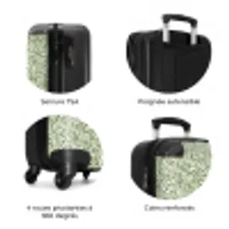Botanisch - Takken - Groen NBS - Handbagage koffer - Volwassenen Unisex middel zzzzzzzbolletjes_FR