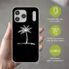 Palmboom - Wit - Zwart - Tropisch Telefoonhoesje iPhone 17 Pro Max klein -sfeer3_NL