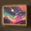 Sterren - Bergen - Kleurrijk Light Box met batterij (Wandlamp) middel -z3d_website