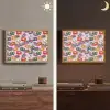 Cassette - Patroon - Roze Light Box met batterij (Wandlamp) middel 907 -sfeer3