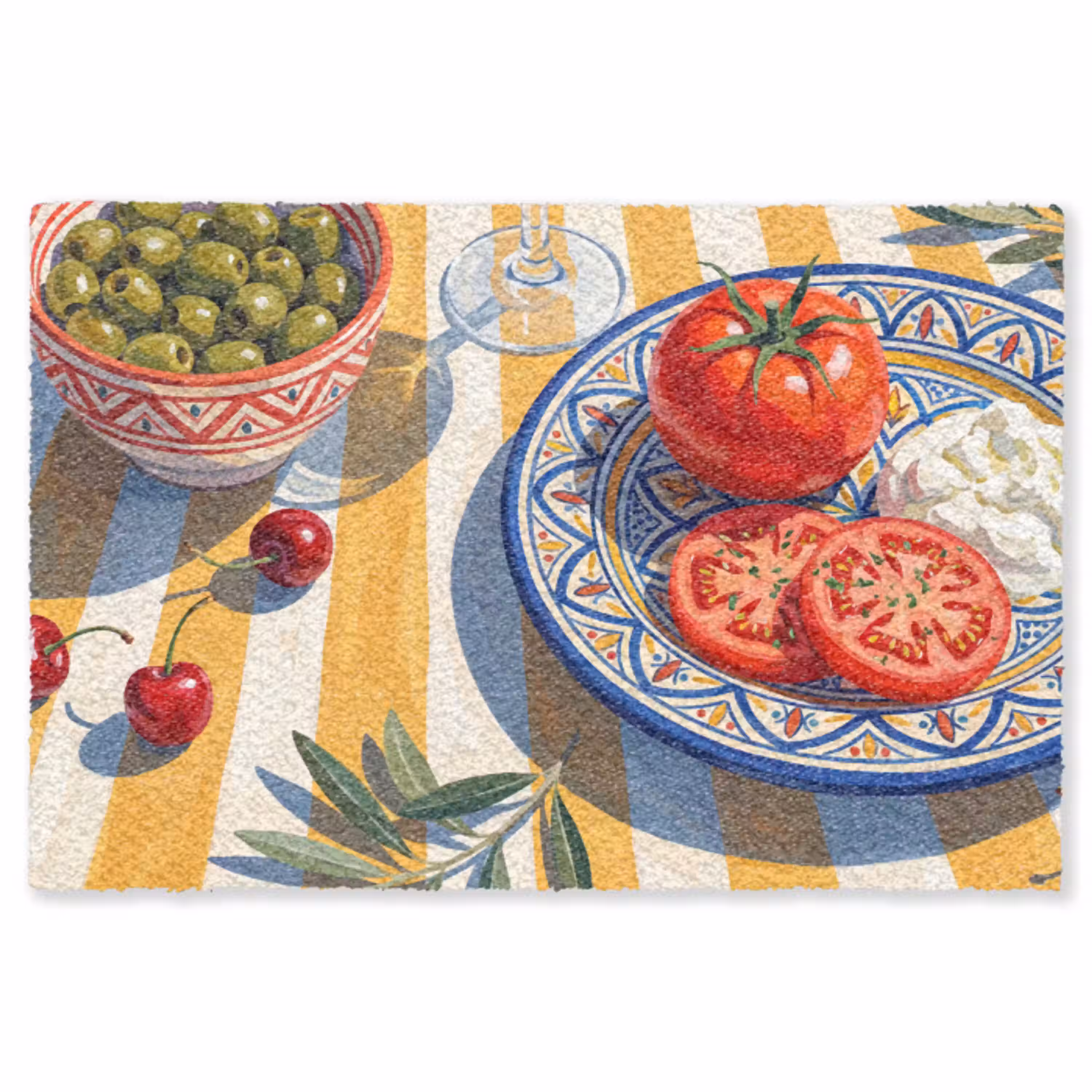 Fruit - Groenten - Kunst Vloerkleed Rechthoek klein -3d