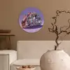 Edelstenen - Glitters - Paars - Kleurrijk Wandcirkel plexiglas klein -sfeer1
