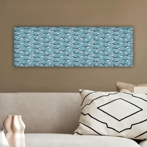 Klein - Oceaan - Walvis - Zeester canvas 2cm klein 828 -sfeer3