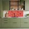Bloesem - Rood - Patronen - Bloemen keuken achterwand 2 middel 871 -sfeer3