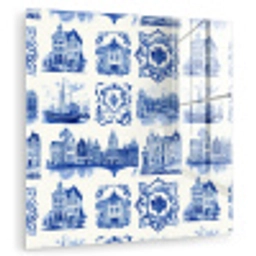 Huizen - Schepen - Blauw plexiglas 5mm klein 11 -zzzproduct_nieuw
