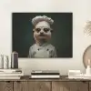 Dier - Kok - Stokstaartje PET vilt klein -sfeer1